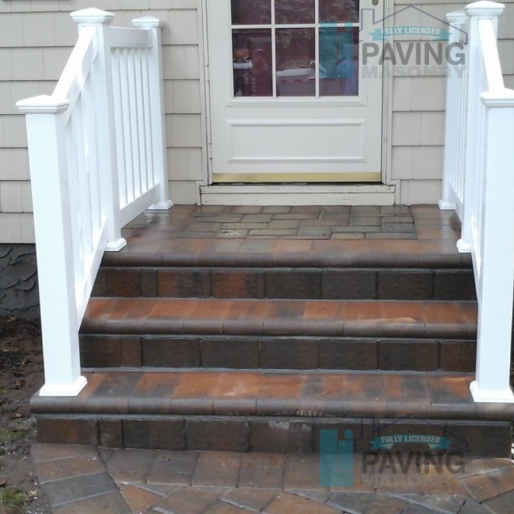 Paver Stoop Gallery - LI Paving and Masonry